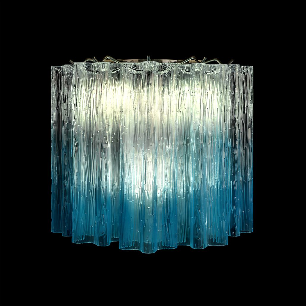 Бра Blue Lagoon glass Синий градиент