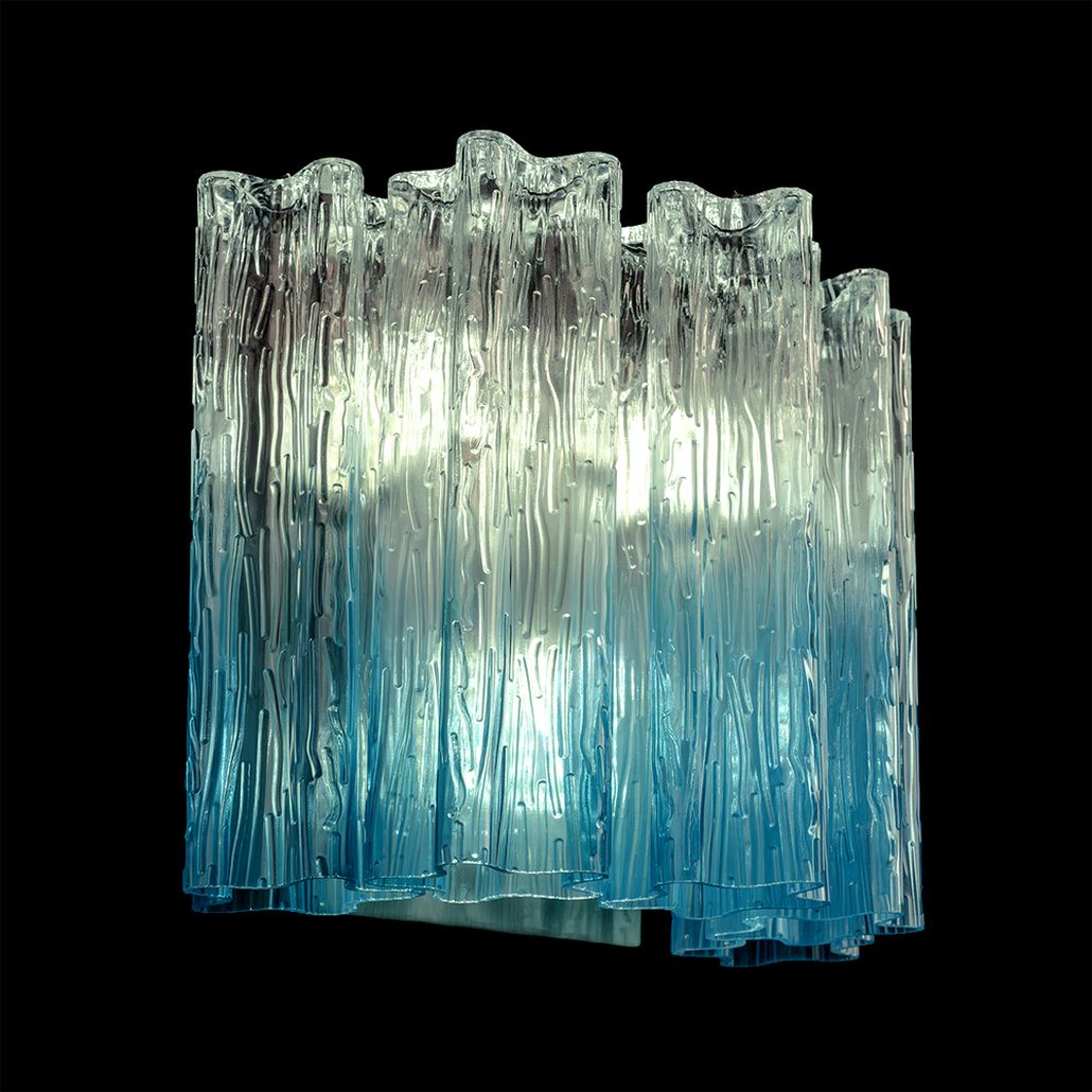 Бра Blue Lagoon glass Синий градиент