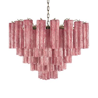 Люстра подвесная Pink Lagoon glass Розовое стекло