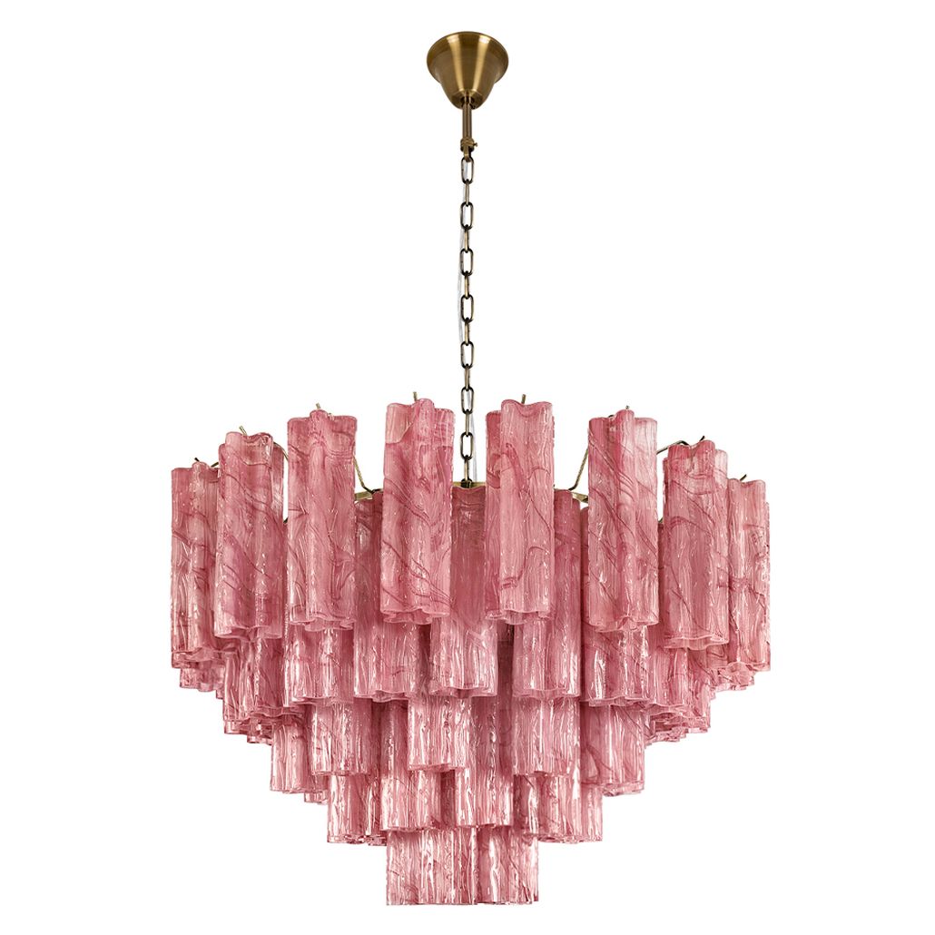 Люстра подвесная Pink Lagoon glass Розовое стекло