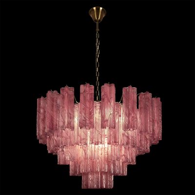 Люстра подвесная Pink Lagoon glass Розовое стекло
