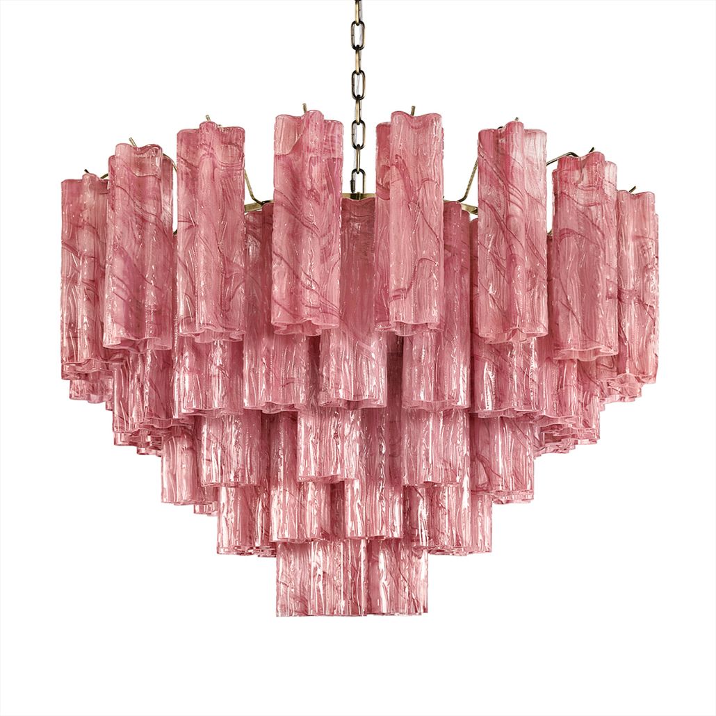 Люстра подвесная Pink Lagoon glass Розовое стекло