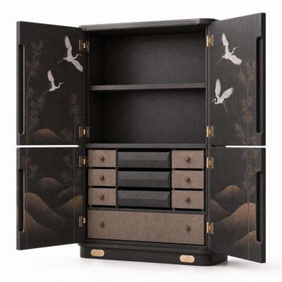 Шкаф Cranes Japanese Garden Coffee Wardrobe