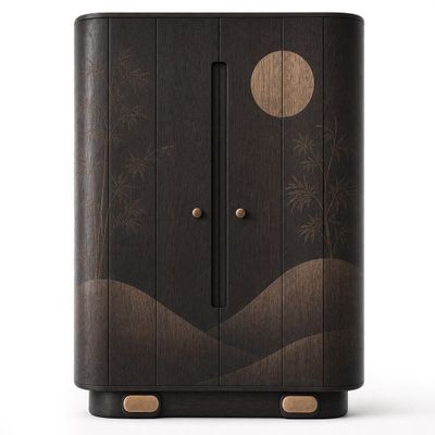 Шкаф Japanese Moon Garden Coffee Cabinet