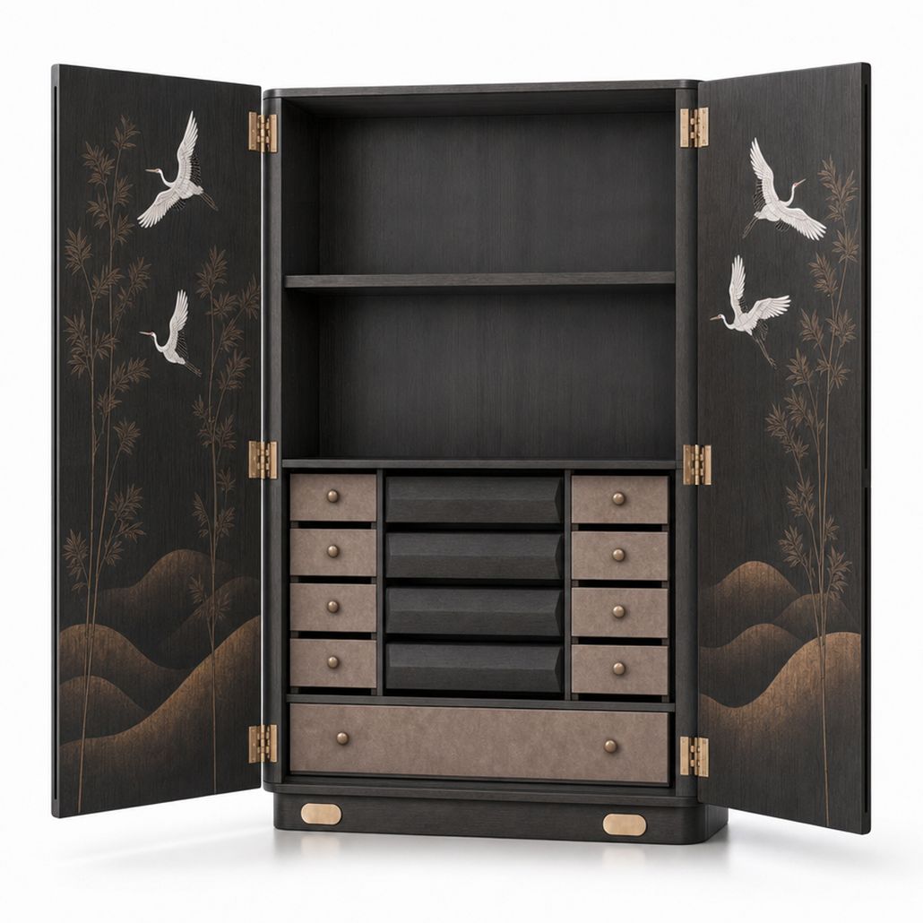 Шкаф Japanese Moon Garden Coffee Cabinet