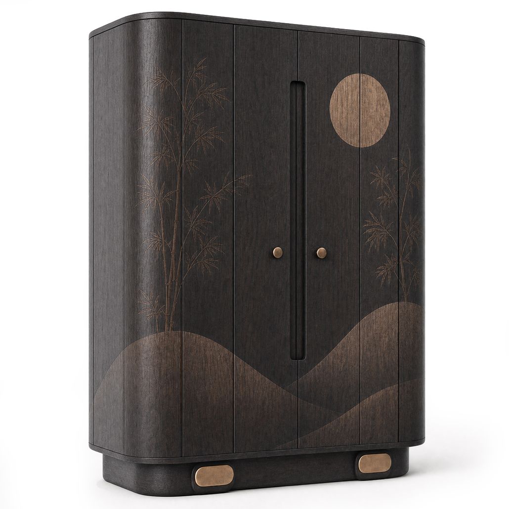 Шкаф Japanese Moon Garden Coffee Cabinet