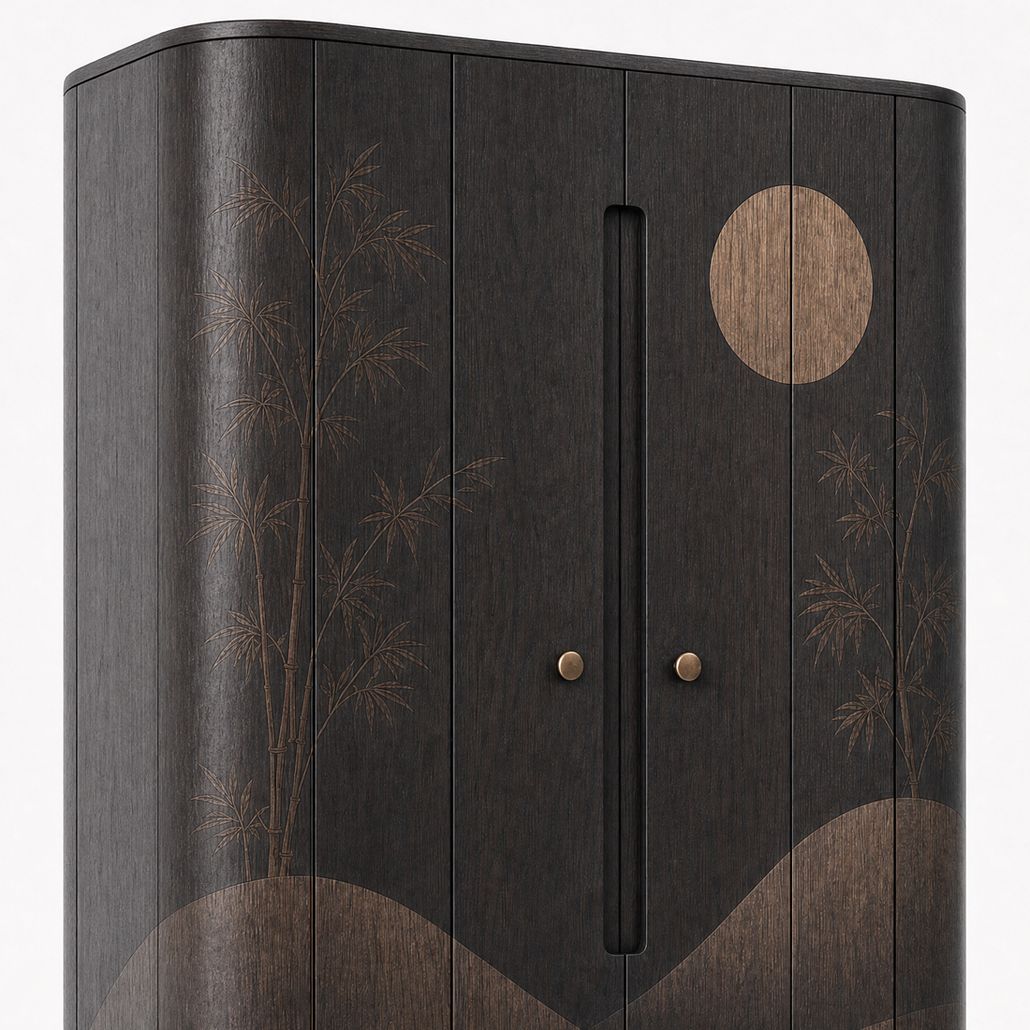 Шкаф Japanese Moon Garden Coffee Cabinet