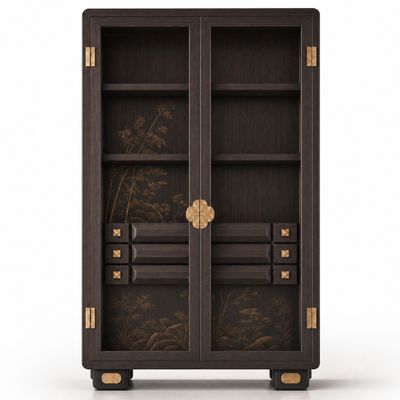 Витрина Cranes Japanese Garden cabinet Coffee