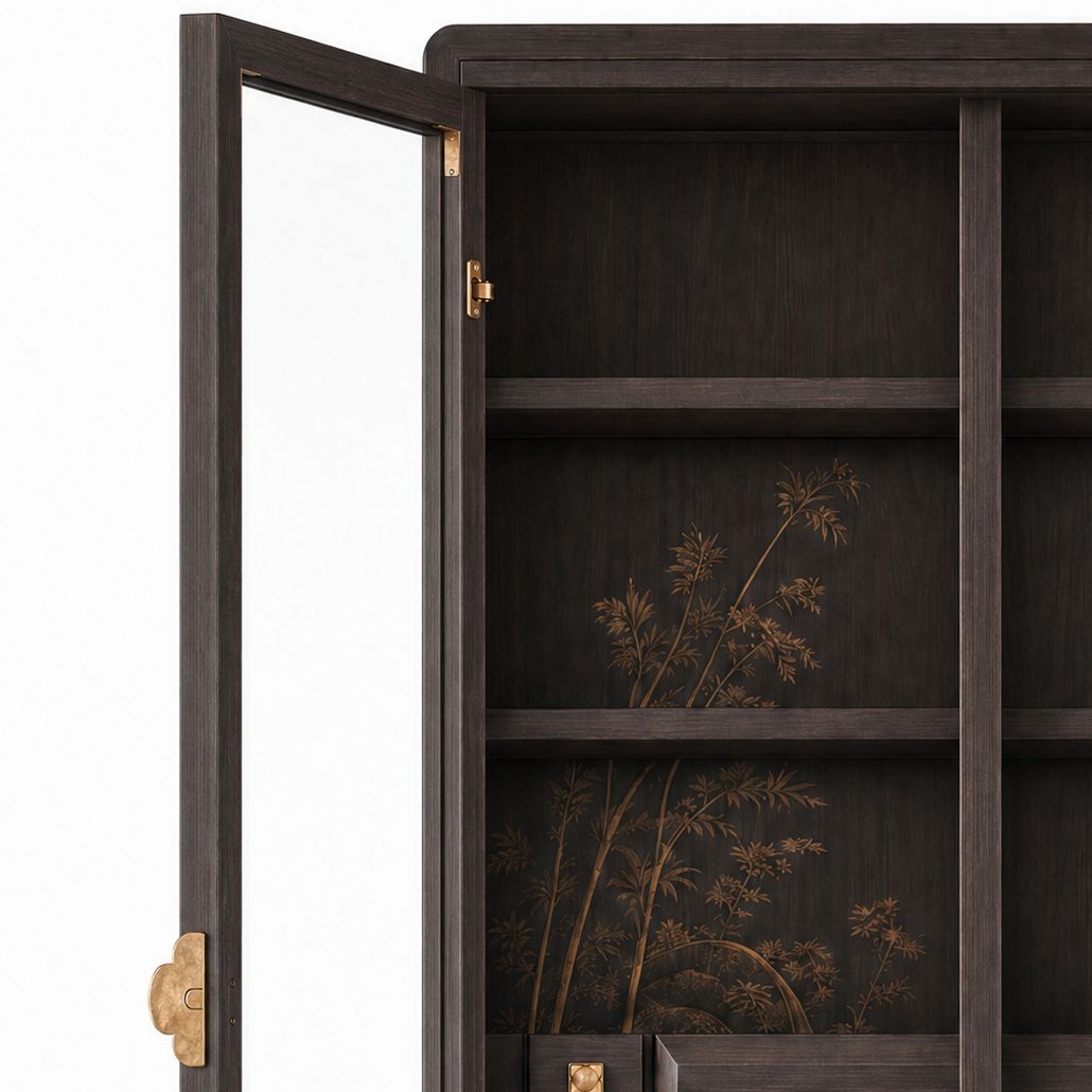 Витрина Cranes Japanese Garden cabinet Coffee