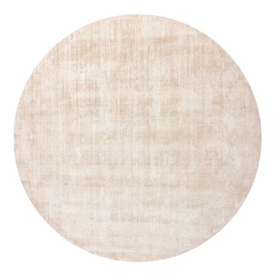 Ковер круглый однотонный с текстурой Consonance beige Ручная работа