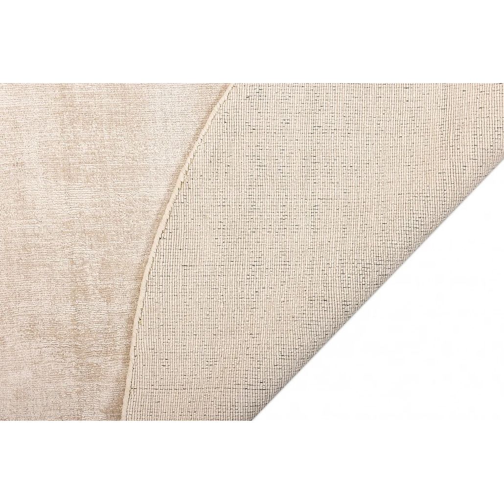 Ковер круглый однотонный с текстурой Consonance beige Ручная работа
