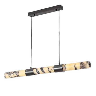 Светодиодный линейный светильник из натурального камня Bulgary Stone TORIN Marble Chandelier