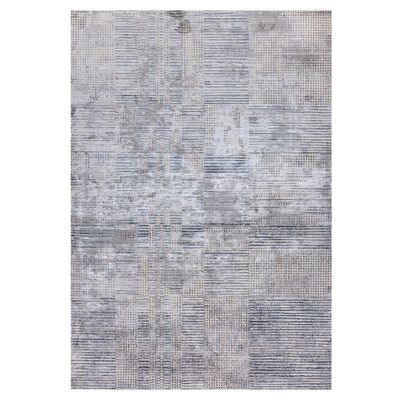Ковер современный с геометрическим узором Rumelia Pattern Gray-Blue
