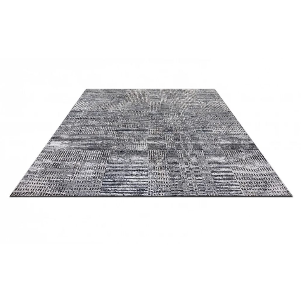 Ковер современный с геометрическим узором Rumelia Pattern Gray-Blue