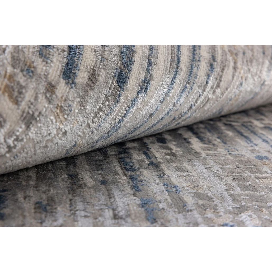 Ковер современный с геометрическим узором Rumelia Pattern Gray-Blue