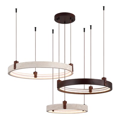 Кольцевая люстра камень Goeco Combination Chandelier