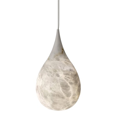 Подвесной светильник Raindrop Alabaster Pendant Light в виде капли из мрамора