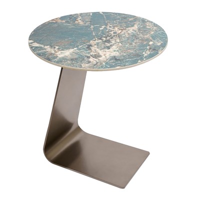 Приставной столик Zun Side table bronze and green