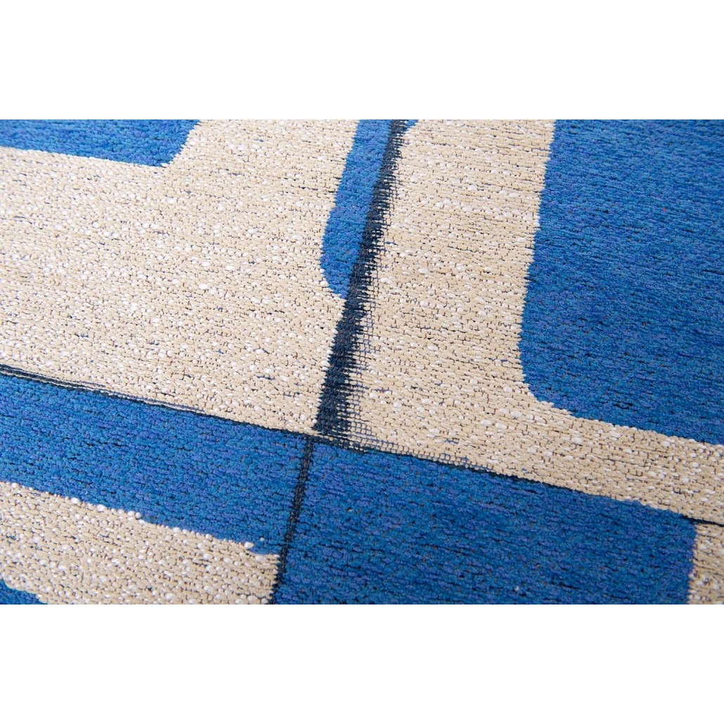 Ковер из полиэфирного шелка Blue Sand Fragmentary Shaping