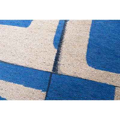 Ковер из полиэфирного шелка Blue Sand Fragmentary Shaping