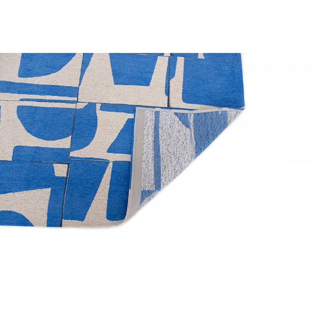 Ковер из полиэфирного шелка Blue Sand Fragmentary Shaping