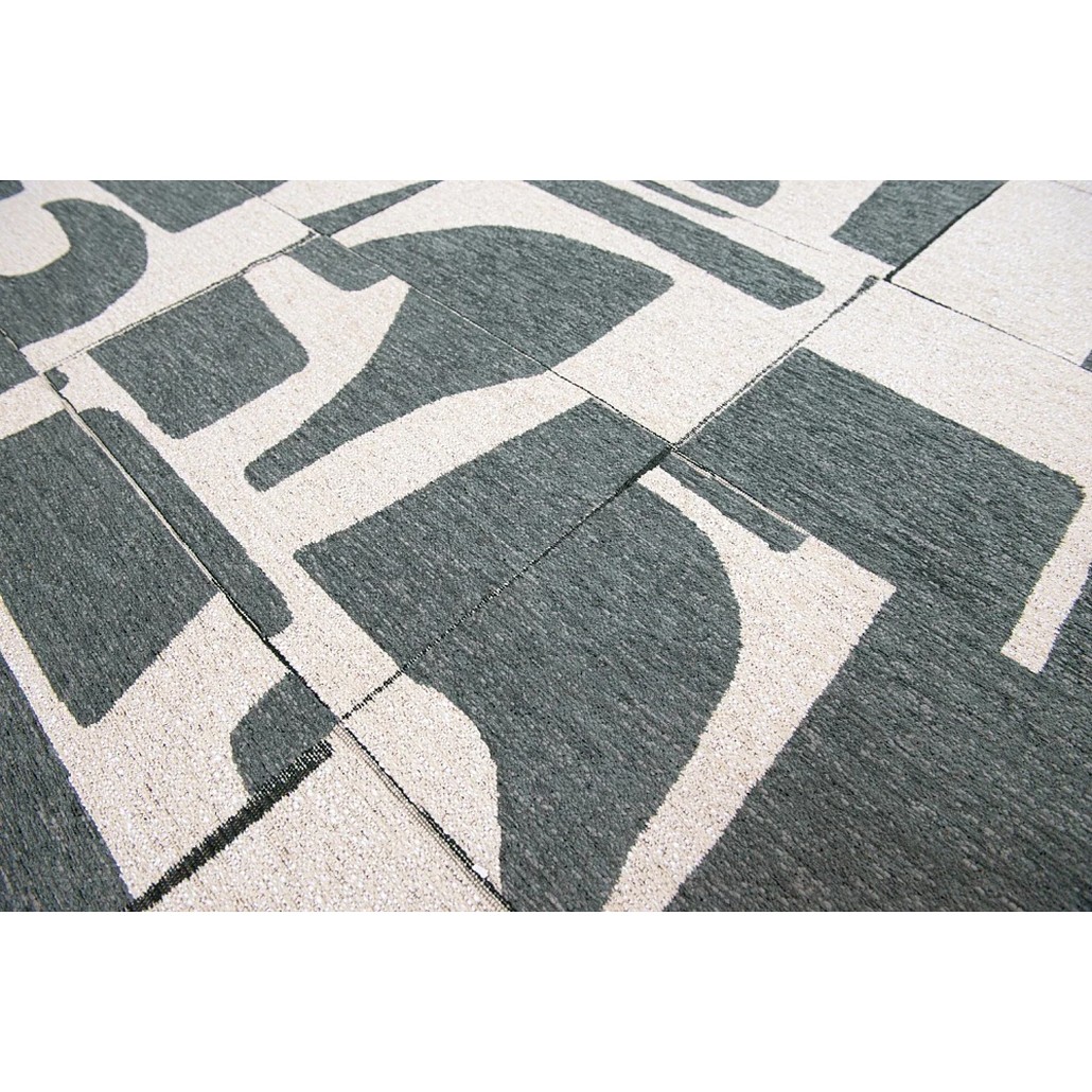 Ковер из полиэфирного шелка  Grey Sand Fragmentary Shaping