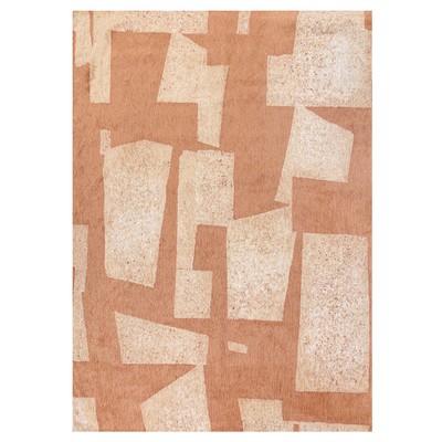 Ковер из полиэфирного шелка Pink Sand Fragmentary Shaping