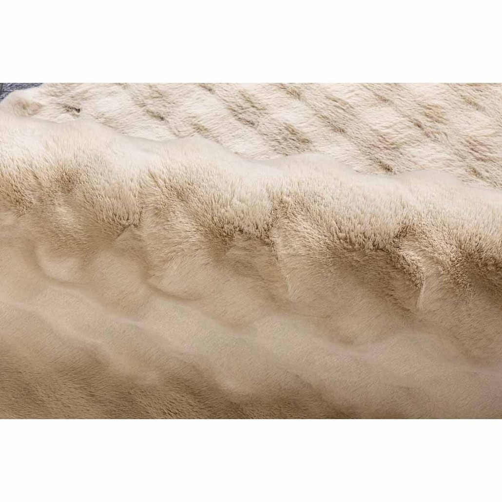 Ковер мягкий с объёмной рельефной текстурой Beige Porous Carpet