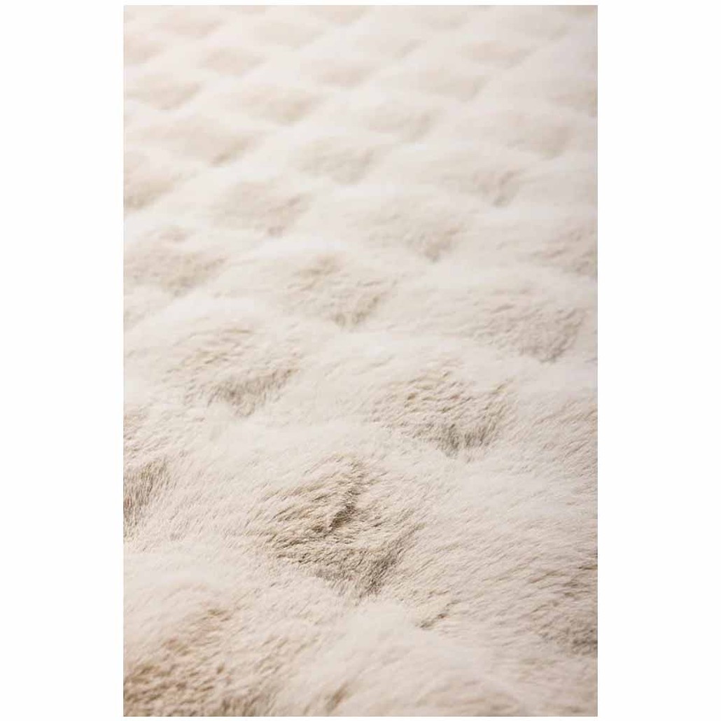 Ковер мягкий с объёмной рельефной текстурой Beige Porous Carpet