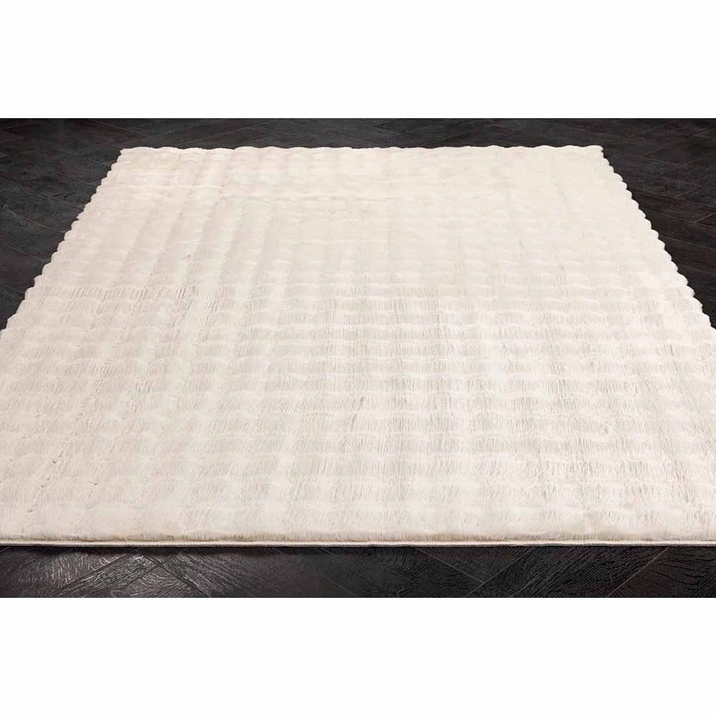 Ковер мягкий с объёмной рельефной текстурой Beige Porous Carpet