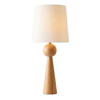 Bishop IV настольная лампа из дерева в стиль Джапанди