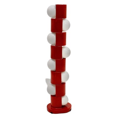 Торшер Space Age Totem Floor Lamp красный цвет
