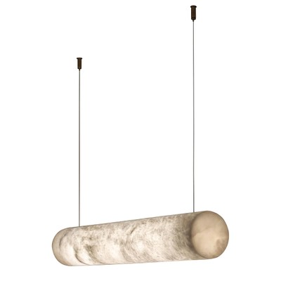 Линейный светильник из мрамора Linea LED Pendant Lamp by United Alabaster
