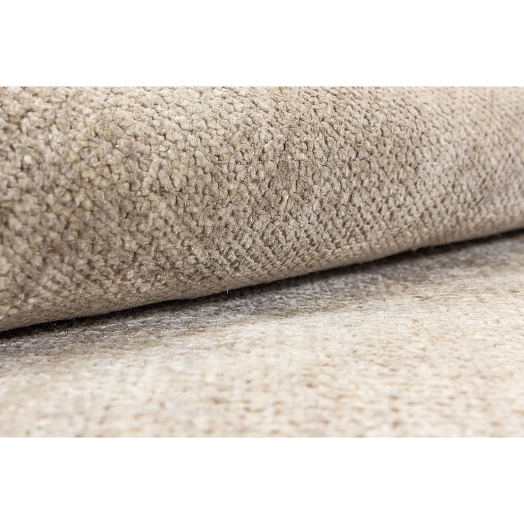 Индийский ковер из шелка и шерсти с абстрактным узором Boundless Beige