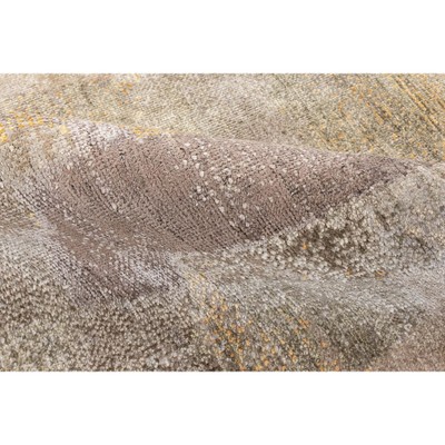 Индийский ковер из шелка и шерсти с абстрактным узором Boundless Beige