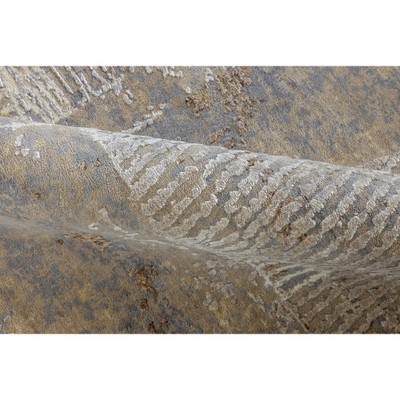 Индийский ковер с геометрическим узором Dazzling Light Grey из натуральных материалов