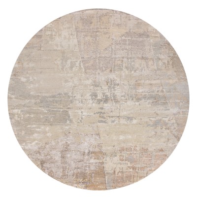 Индийский круглый ковер из натуральных материалов Beige Moony Sonder