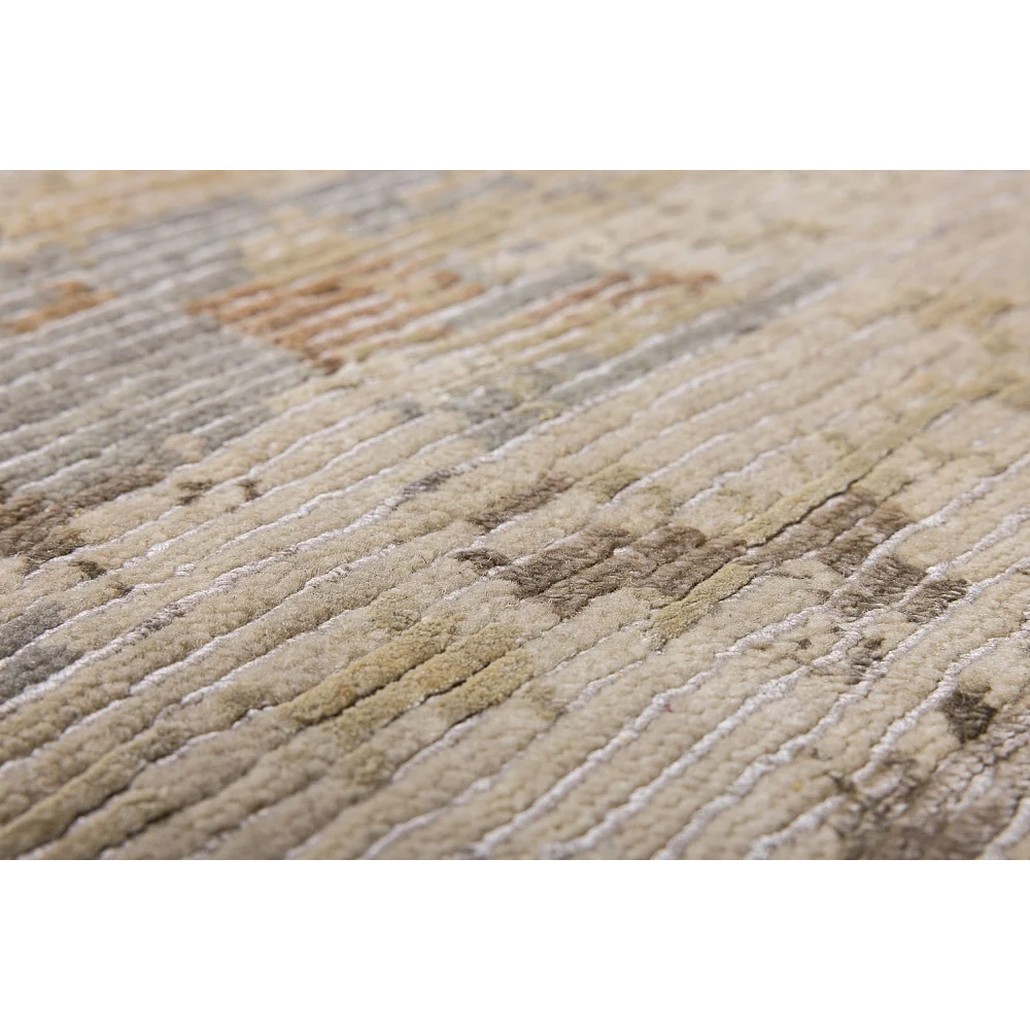 Индийский круглый ковер из натуральных материалов Beige Moony Sonder