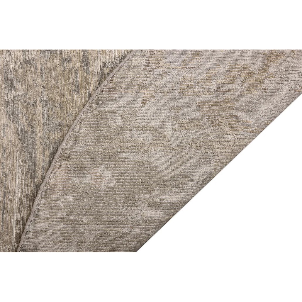 Индийский круглый ковер из натуральных материалов Beige Moony Sonder
