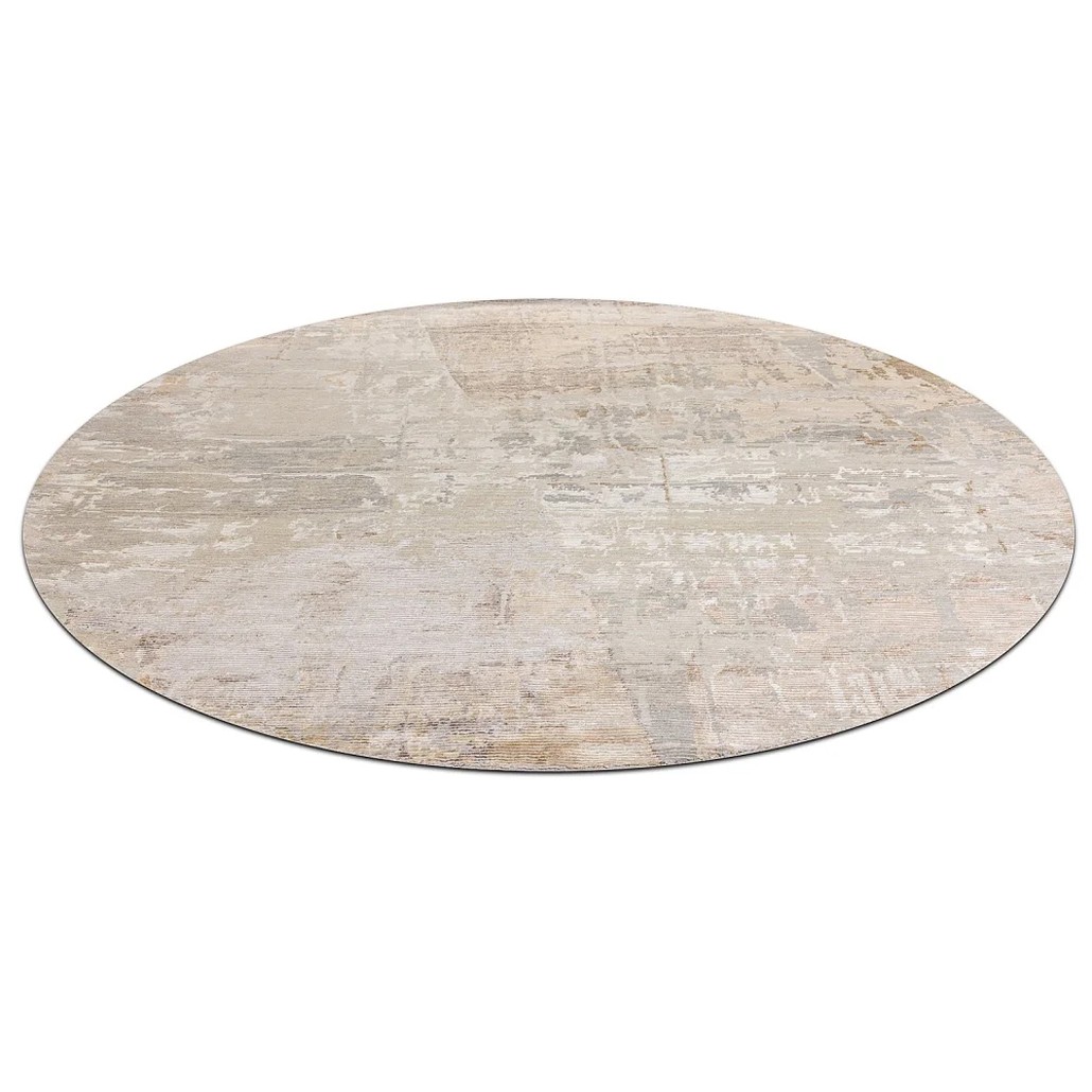 Индийский круглый ковер из натуральных материалов Beige Moony Sonder