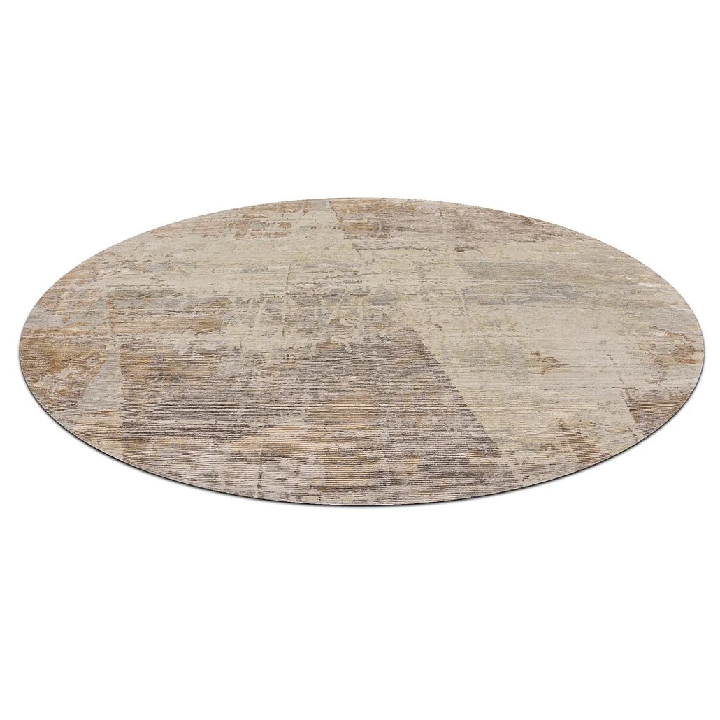 Индийский круглый ковер из натуральных материалов Beige Moony Sonder