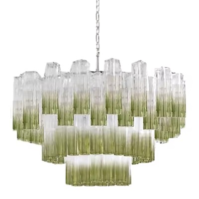 Soho Home Chiara Green Glass Chandelier зеленое стекло