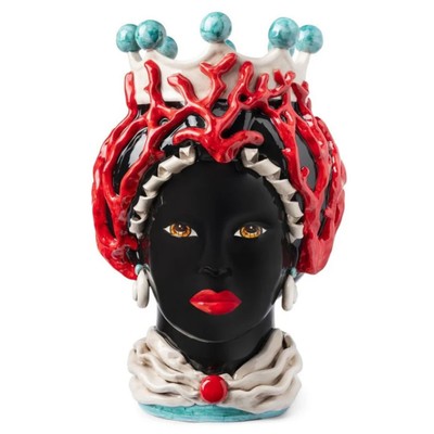 Abhika Vase Teste di Moro Lady Coral
