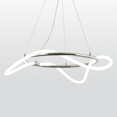 Подвесная светодиодная люстра с хромированным покрытием Luke Lampco Tracer Lamp