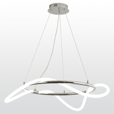Подвесная светодиодная люстра с хромированным покрытием Luke Lampco Tracer Lamp