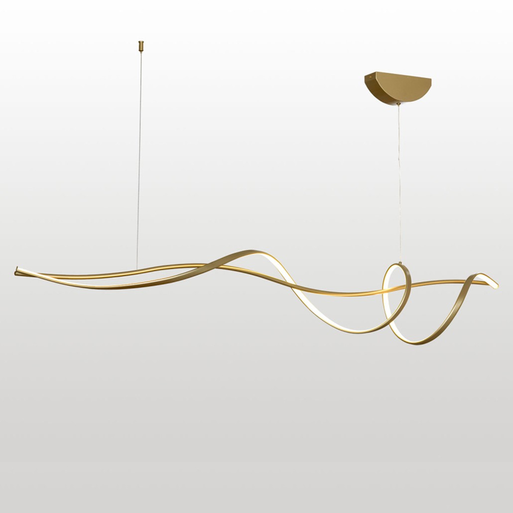Подвесной светильник в современном стиле Tranquil Gold Waves
